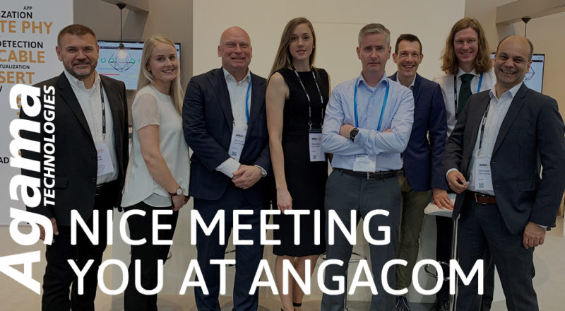 Agama Technologies crew at ANGACOM2019
