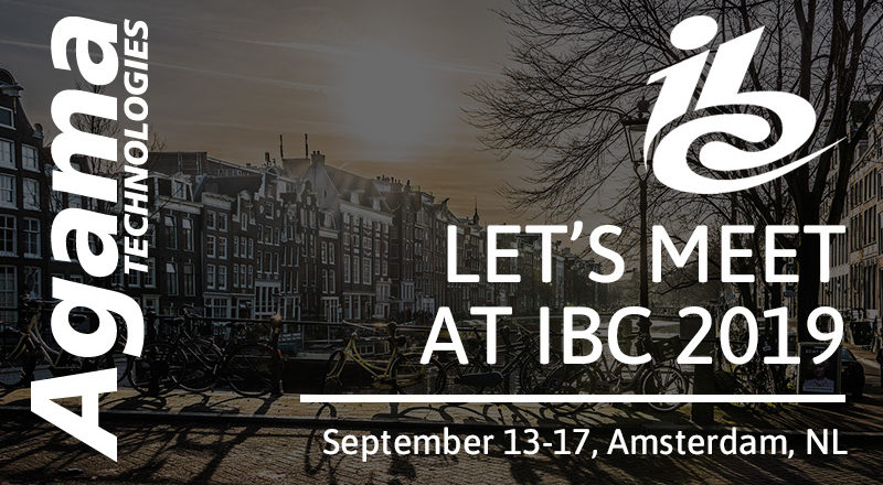 Let's meet at IBC2019!